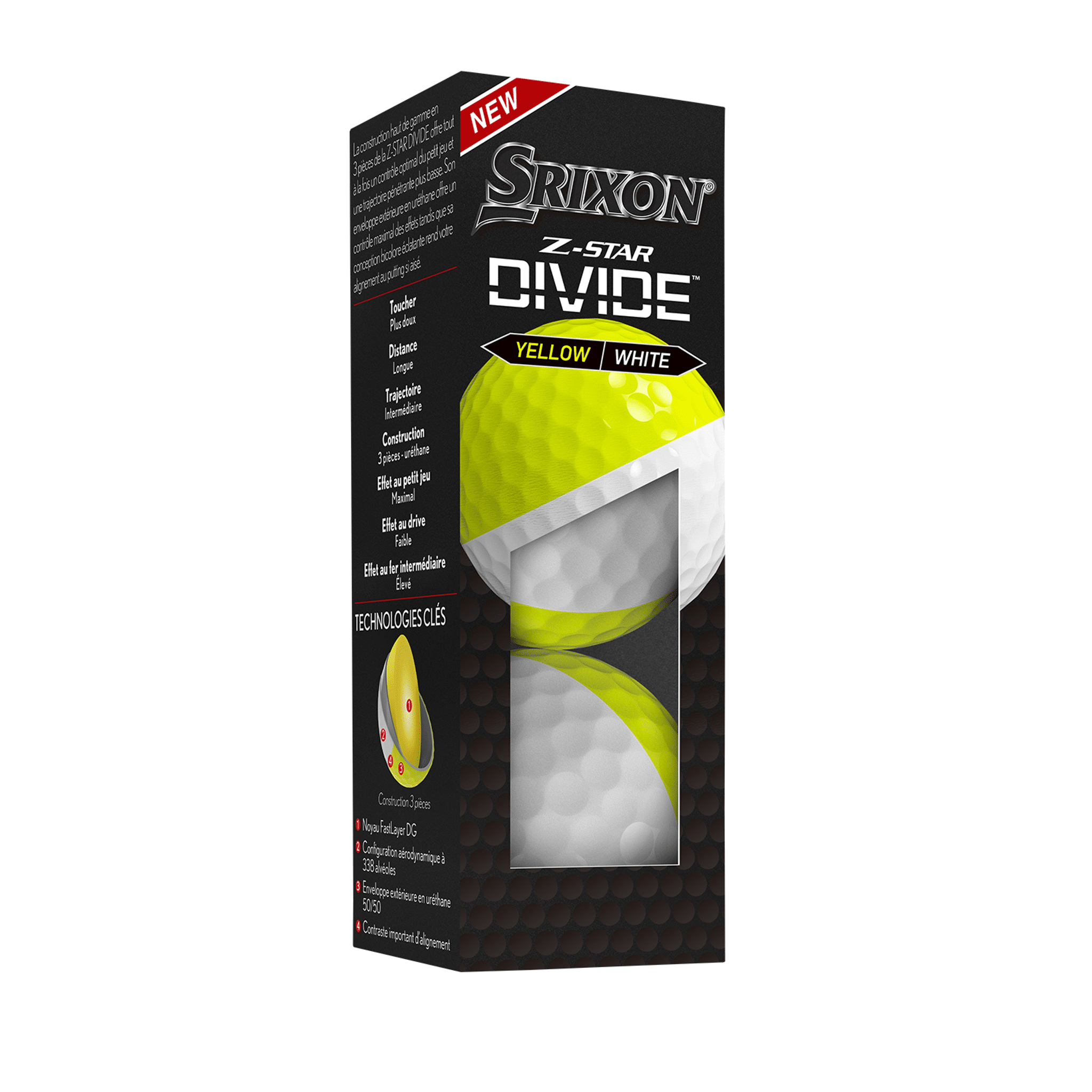 Srixon ZS8 Divide golfové loptičky