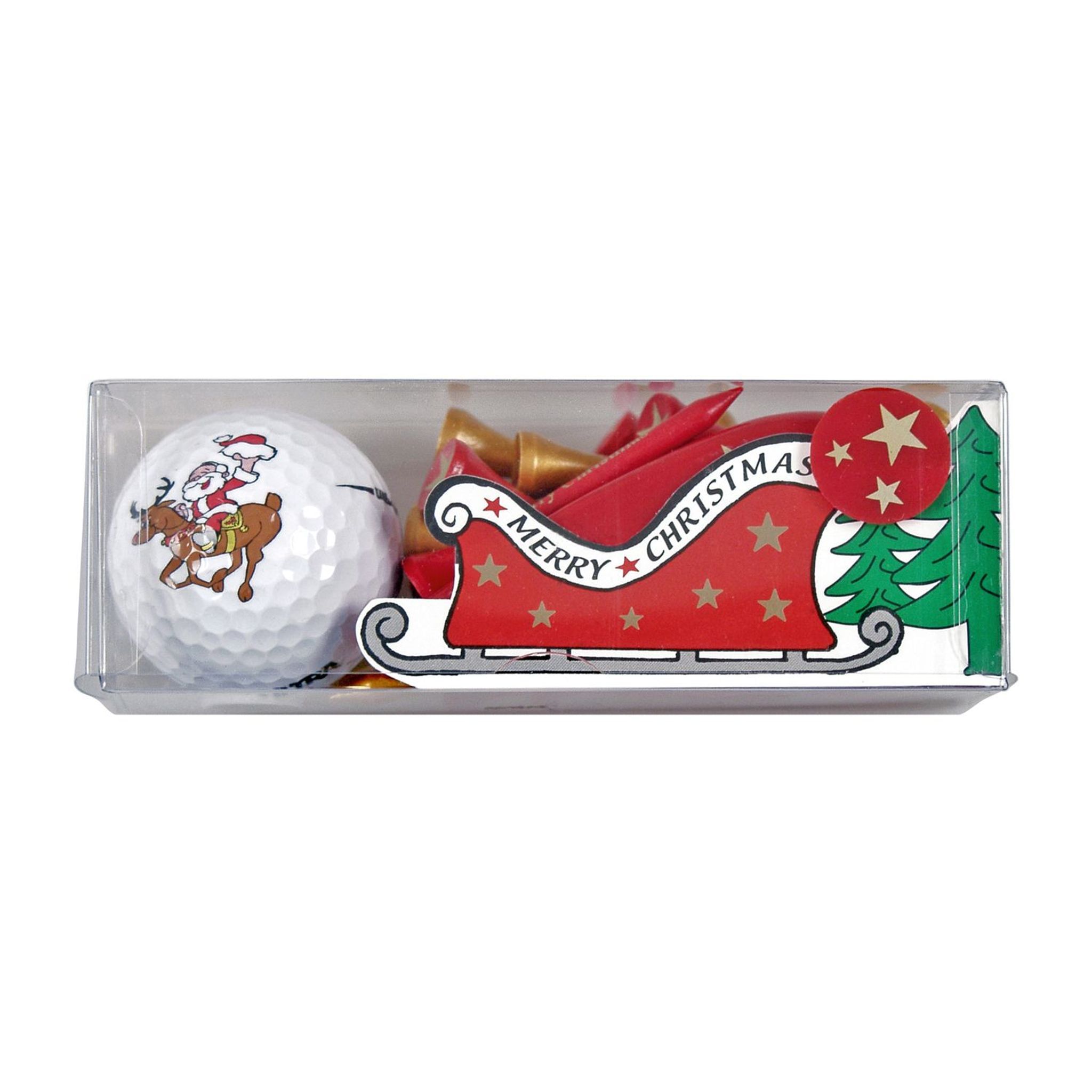 Golfové darčeky od Sportiques Jazdiaci Santa (loptičky & tee)