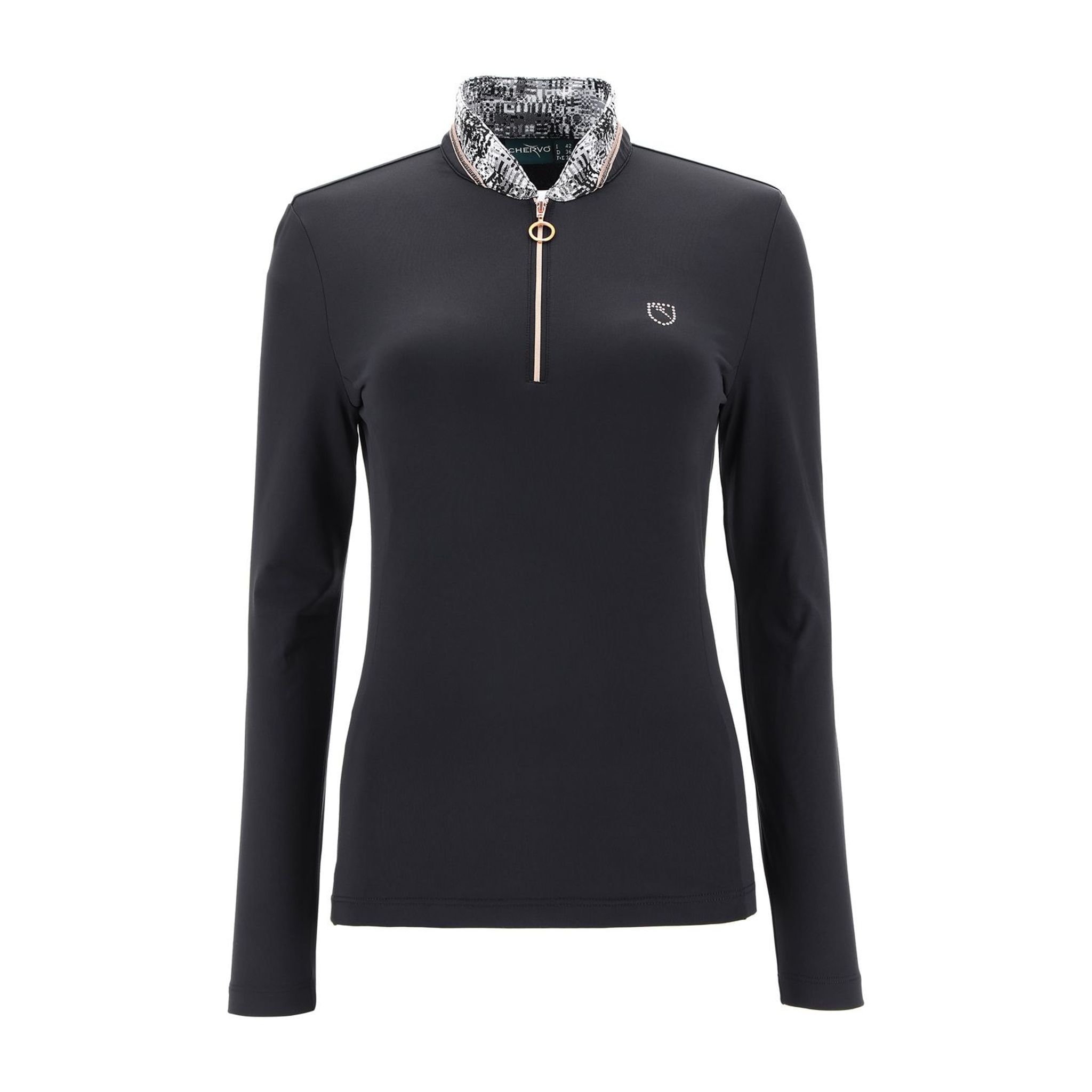 Chervo W Allout LS Polo Schwarz Damen