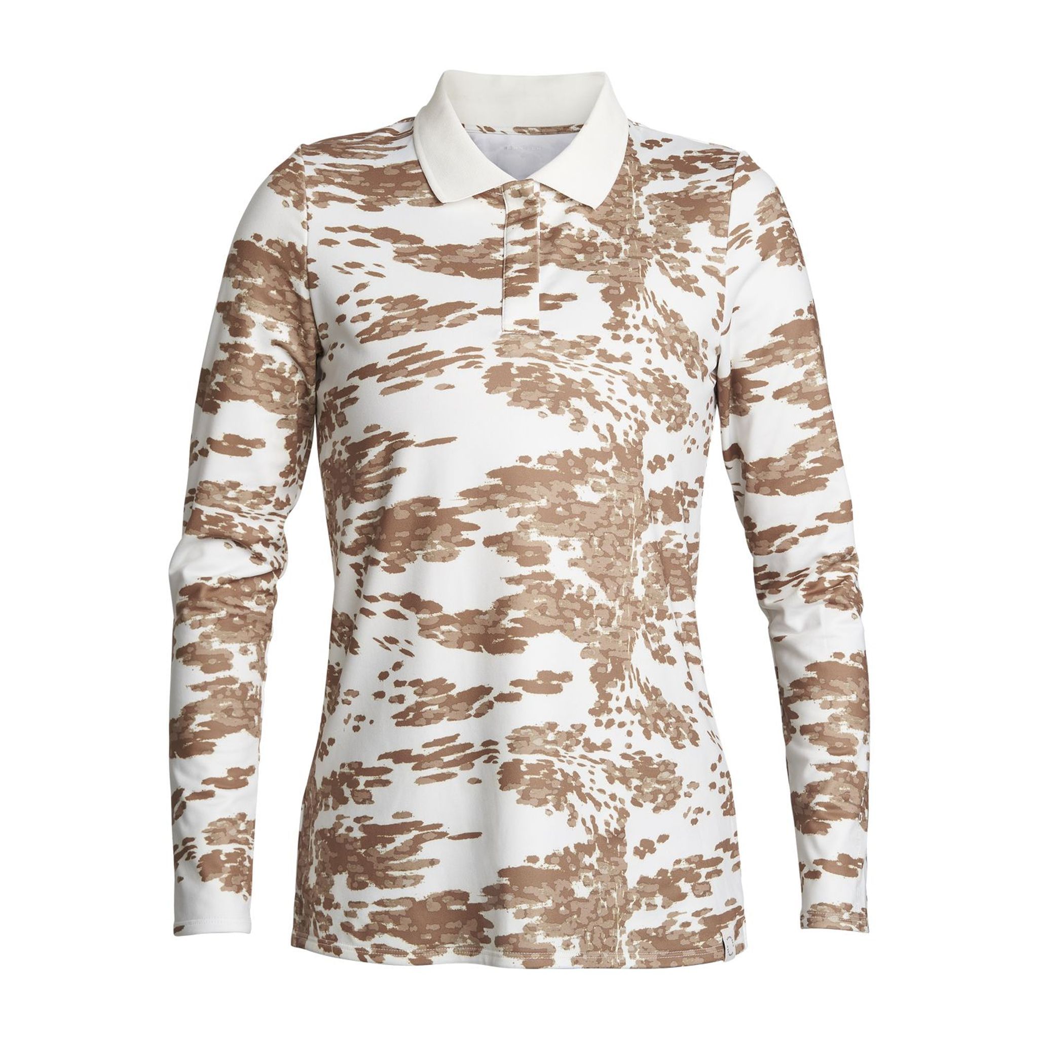 Röhnisch W Polo Sia Dlhý rukáv Beige/Camo Dámske