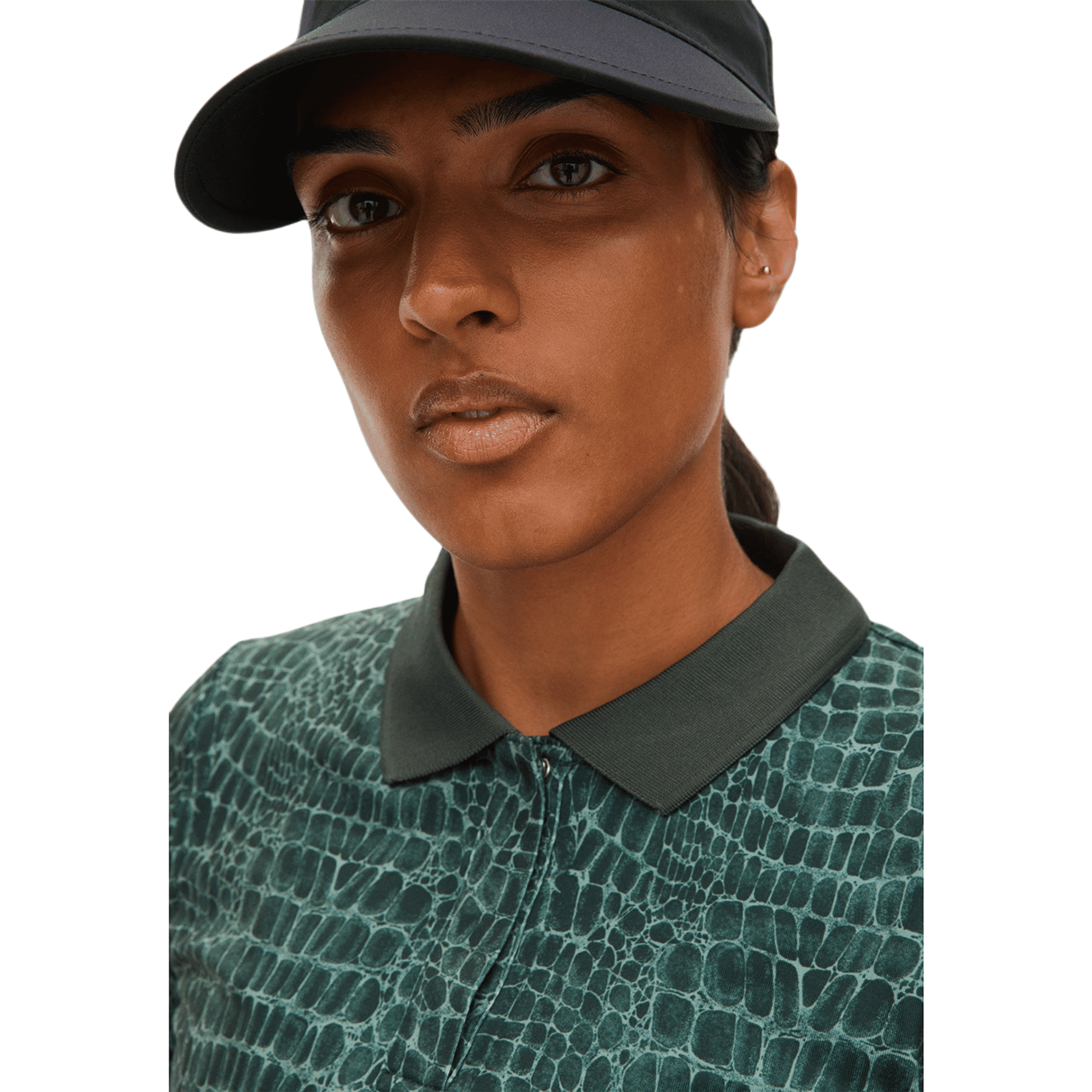 Röhnisch Sia Golf Polo Langarm Green Crocco Damen Damen