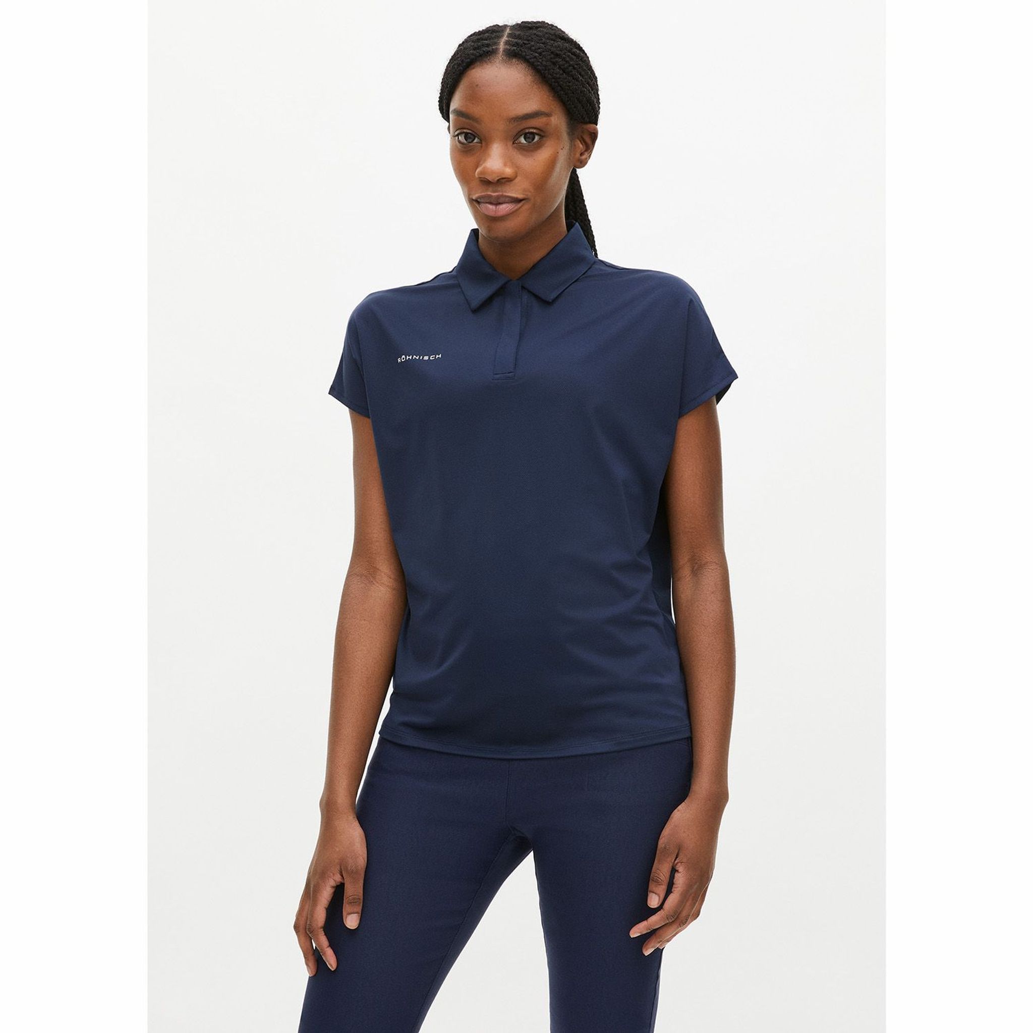 Röhnisch Corinne Loose Golf Polo Damen Navy Damen