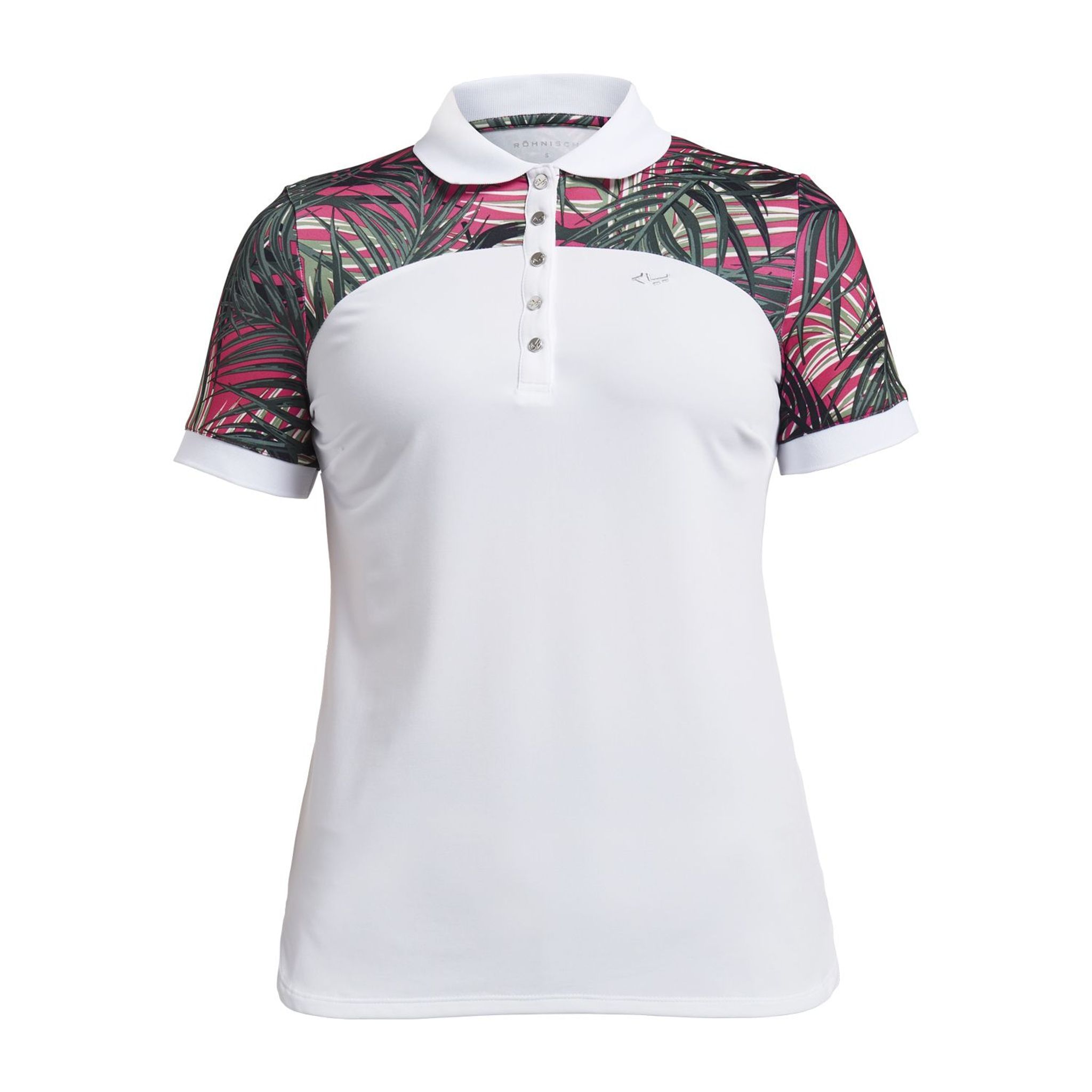 Röhnisch W Element Block SS Polo Palm Fuchsia Dámske