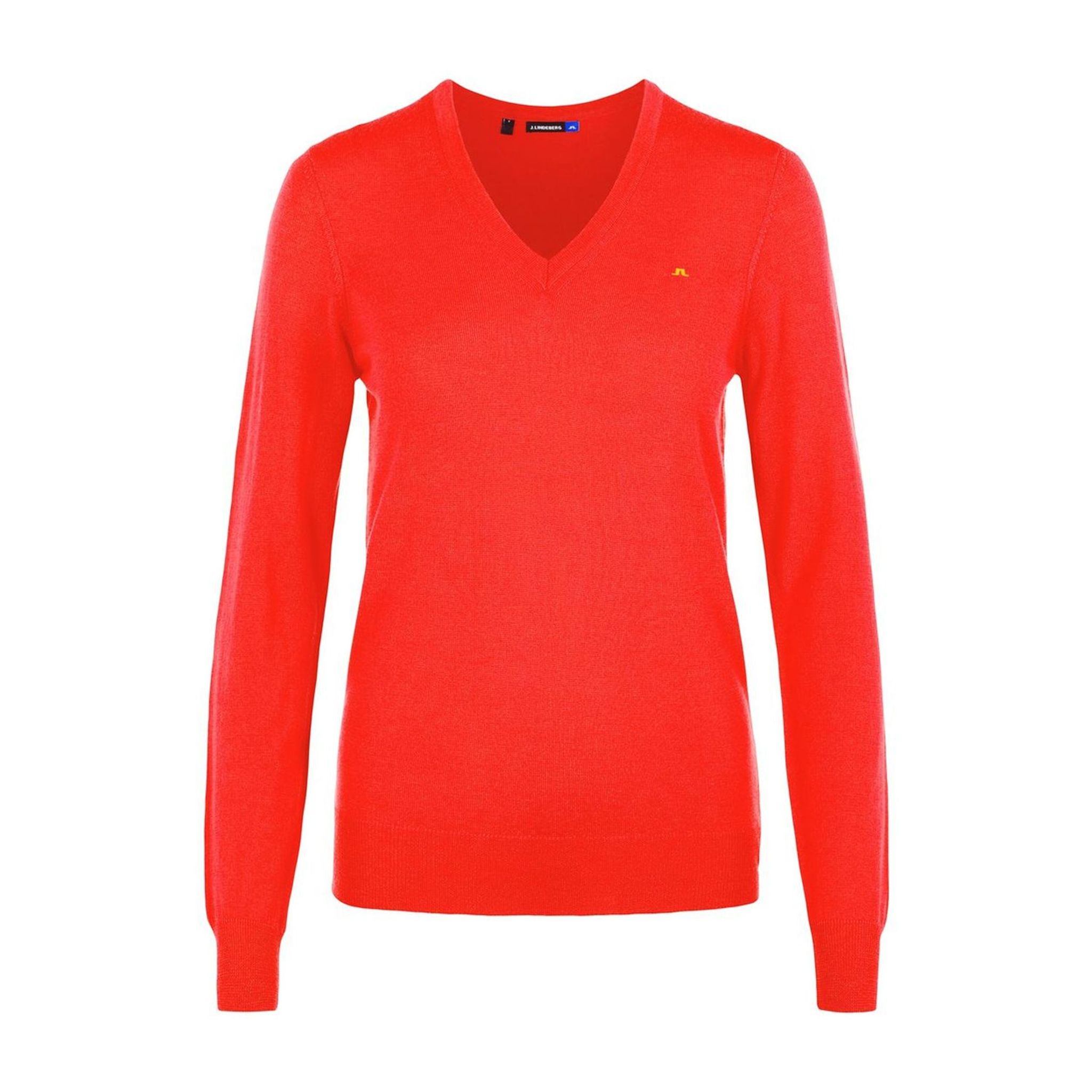 J. Lindeberg W Amaya-True Merino Sweater Tomato Red Damen