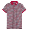 J. Lindeberg Tour Tech Print Polo Dámske JLMicro Bridge Rose Red Dámske