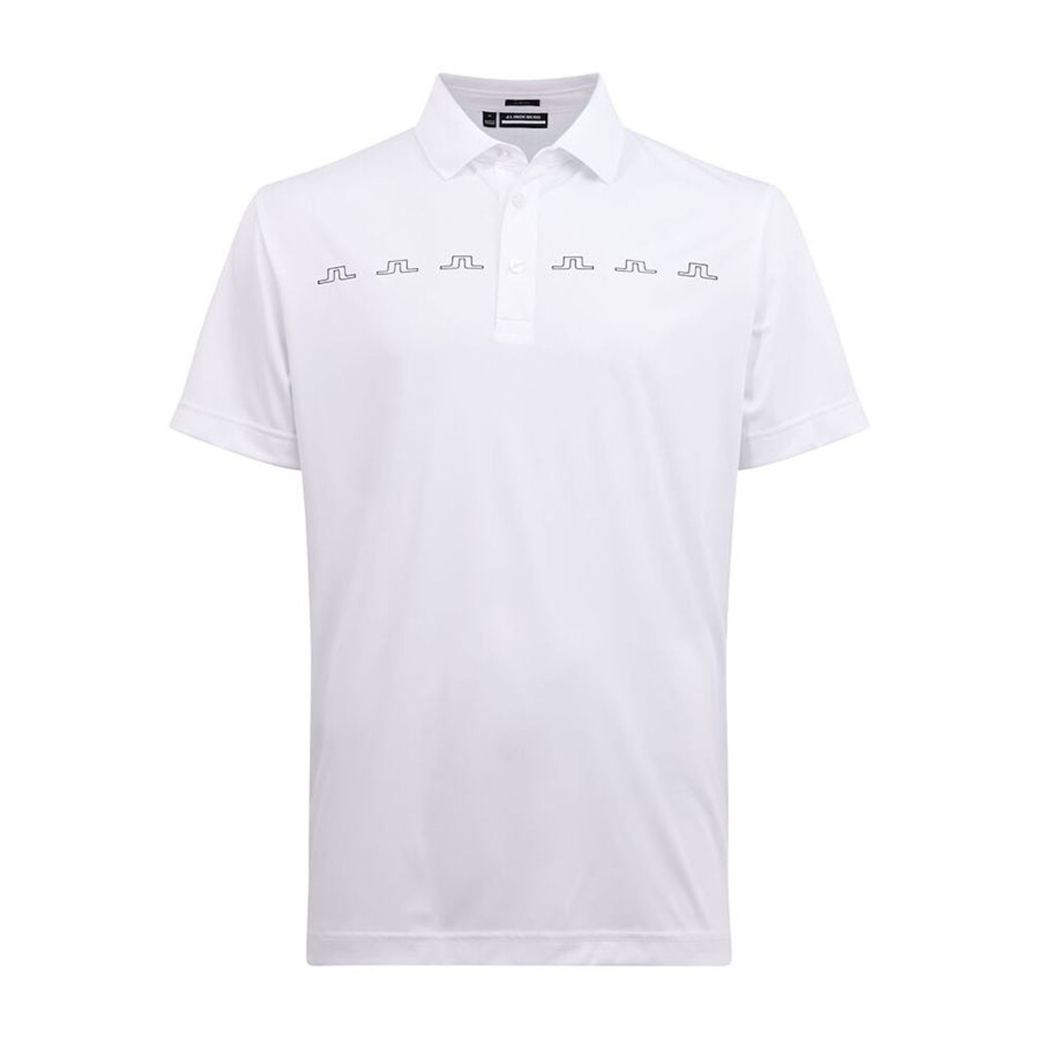 J. Lindeberg M Zip Slim Fit Golf Polo White Herren