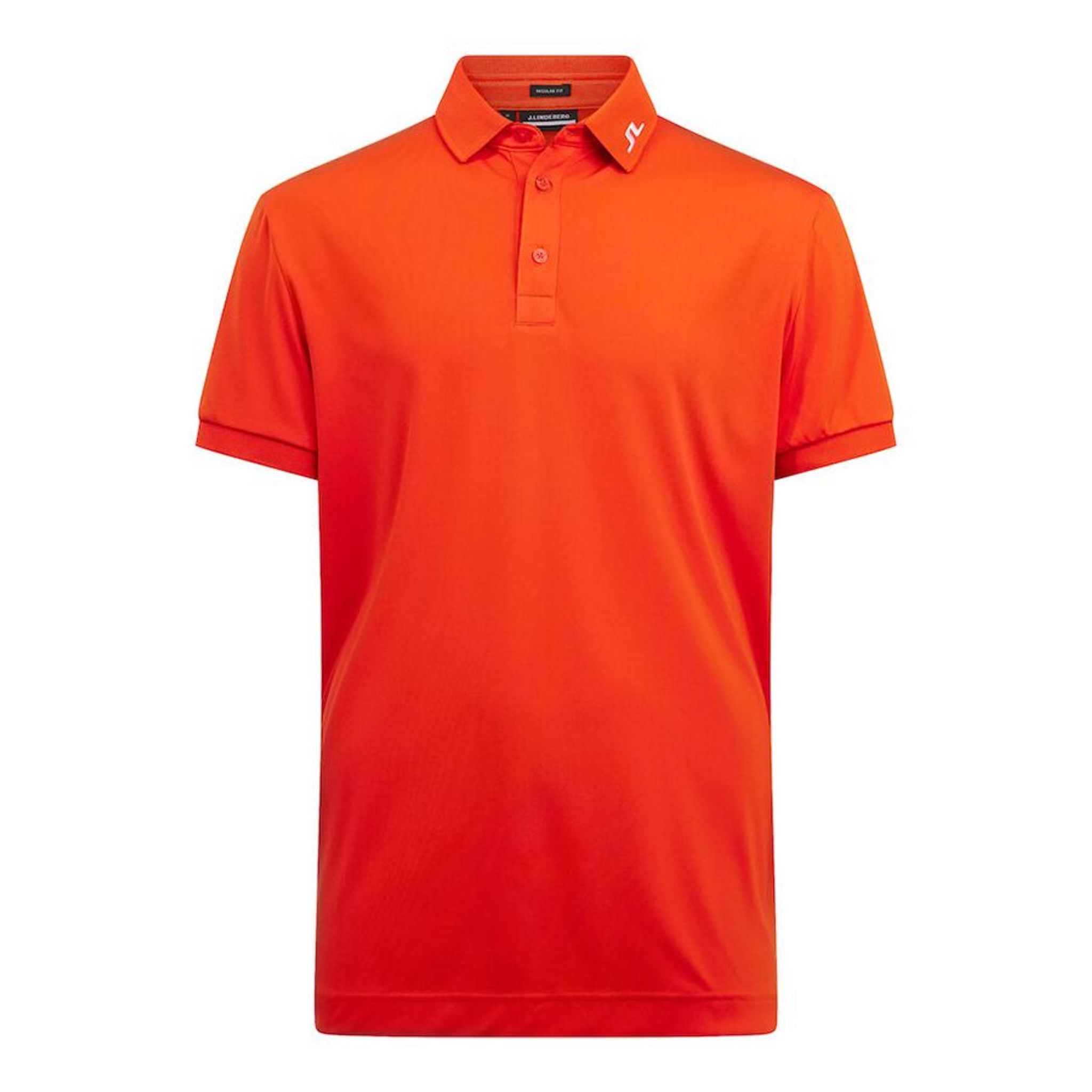 J. Lindeberg M KV Regular Fit Golf Polo Tangerine Tango Herren