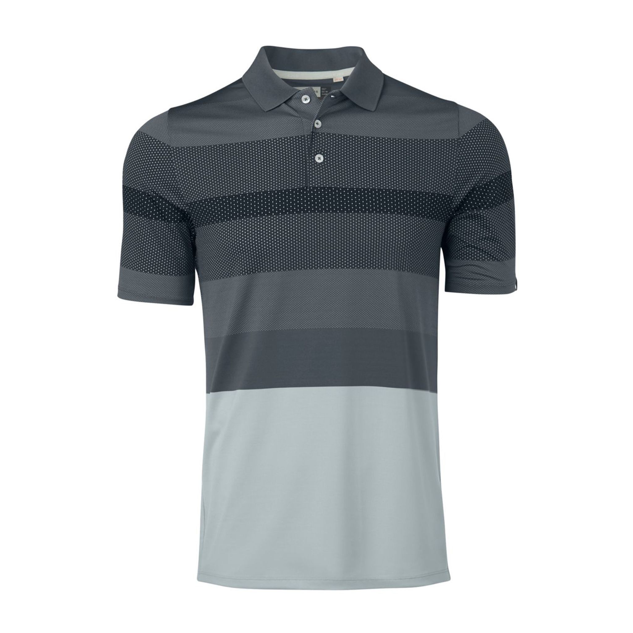 Kjus M Engineered Stripe SS Polo Silver Fog/Dark Dusk Herren