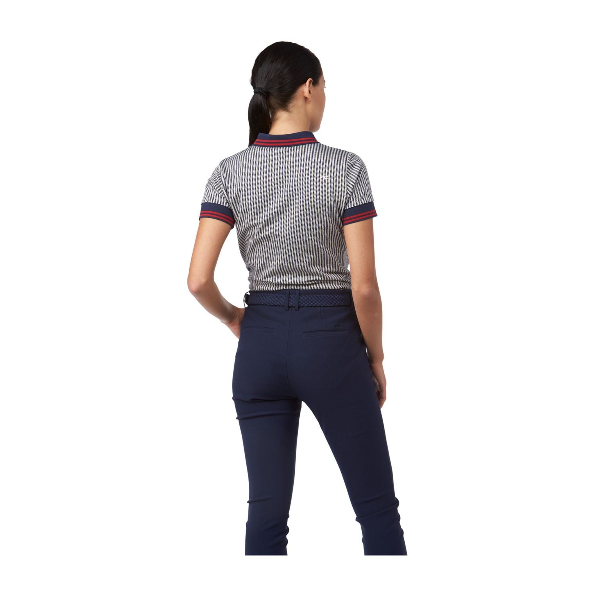 Kjus W Ella Structure SS Polo Atlanta Blue/Buttercr Damen