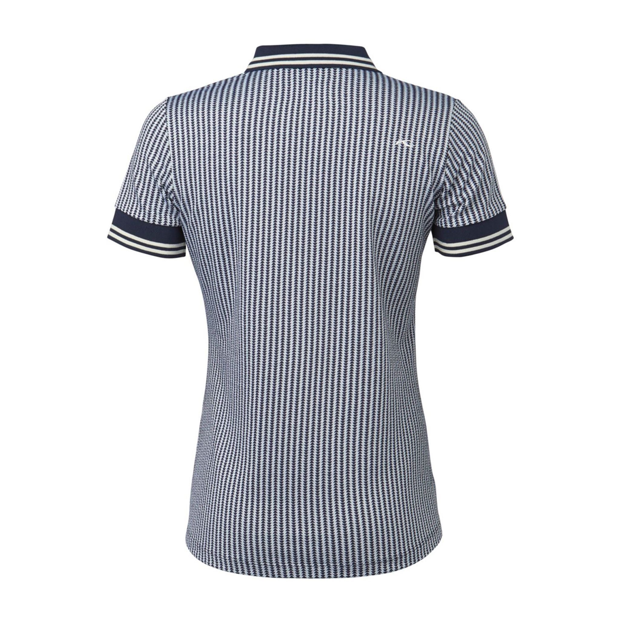 Kjus W Ella Structure SS Polo Atlanta Blue/White Damen