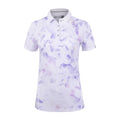 Kjus W Enya Printed SS Polo Biela/Iris Purple Dámske