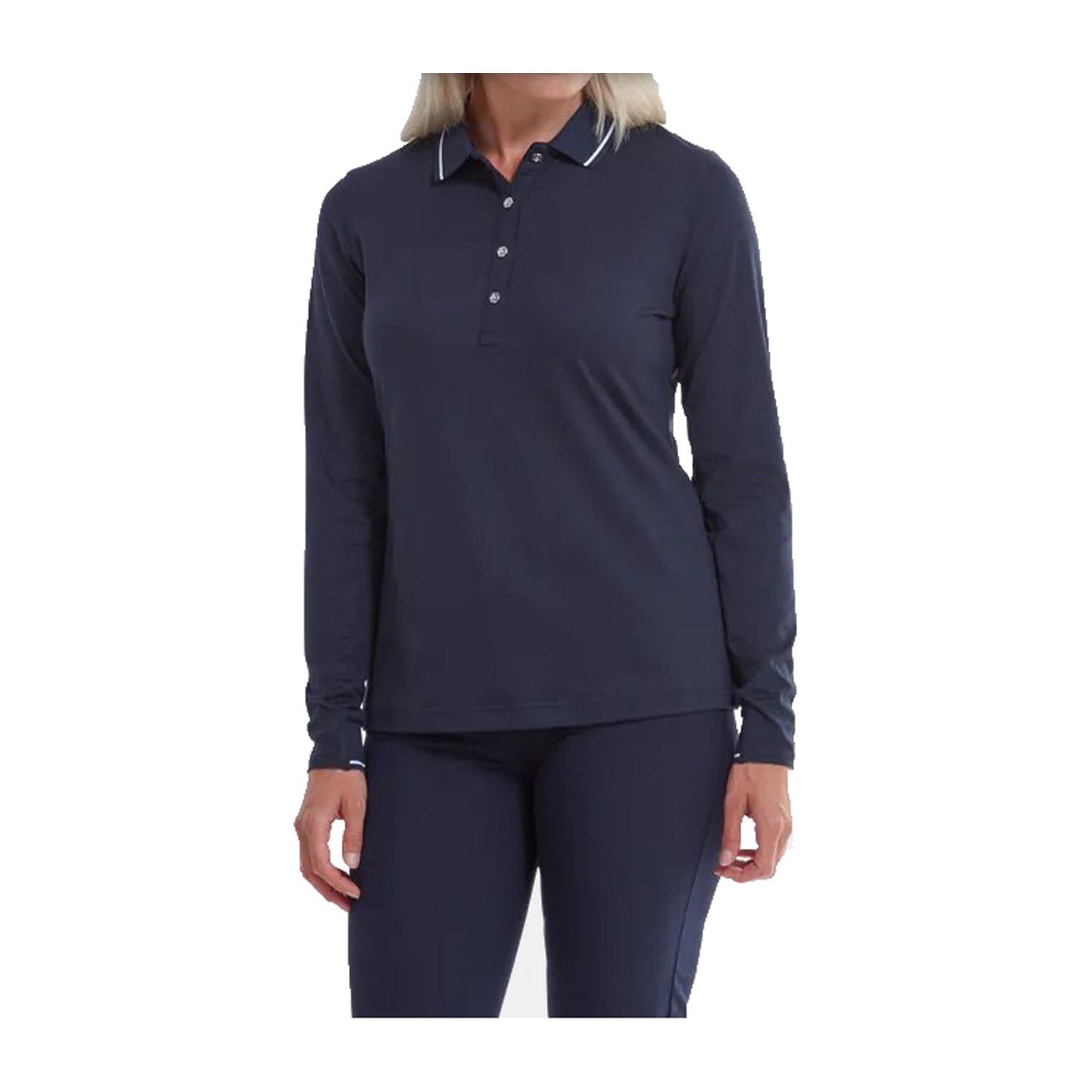 Footjoy W Polo Thermal Dlhý Rukáv Navy Modrá Dámske