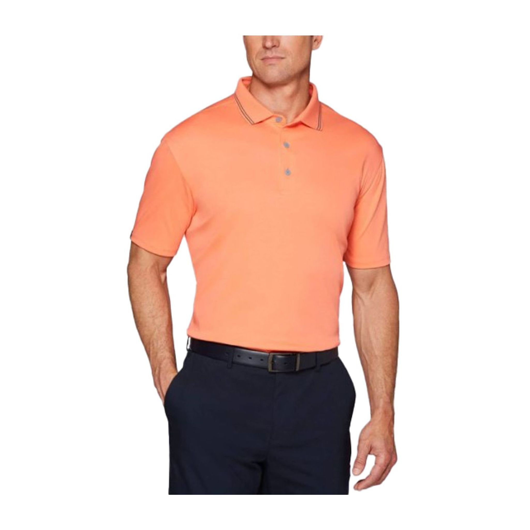 Callaway Solid Cotton Polo Fresh Salmon Herren