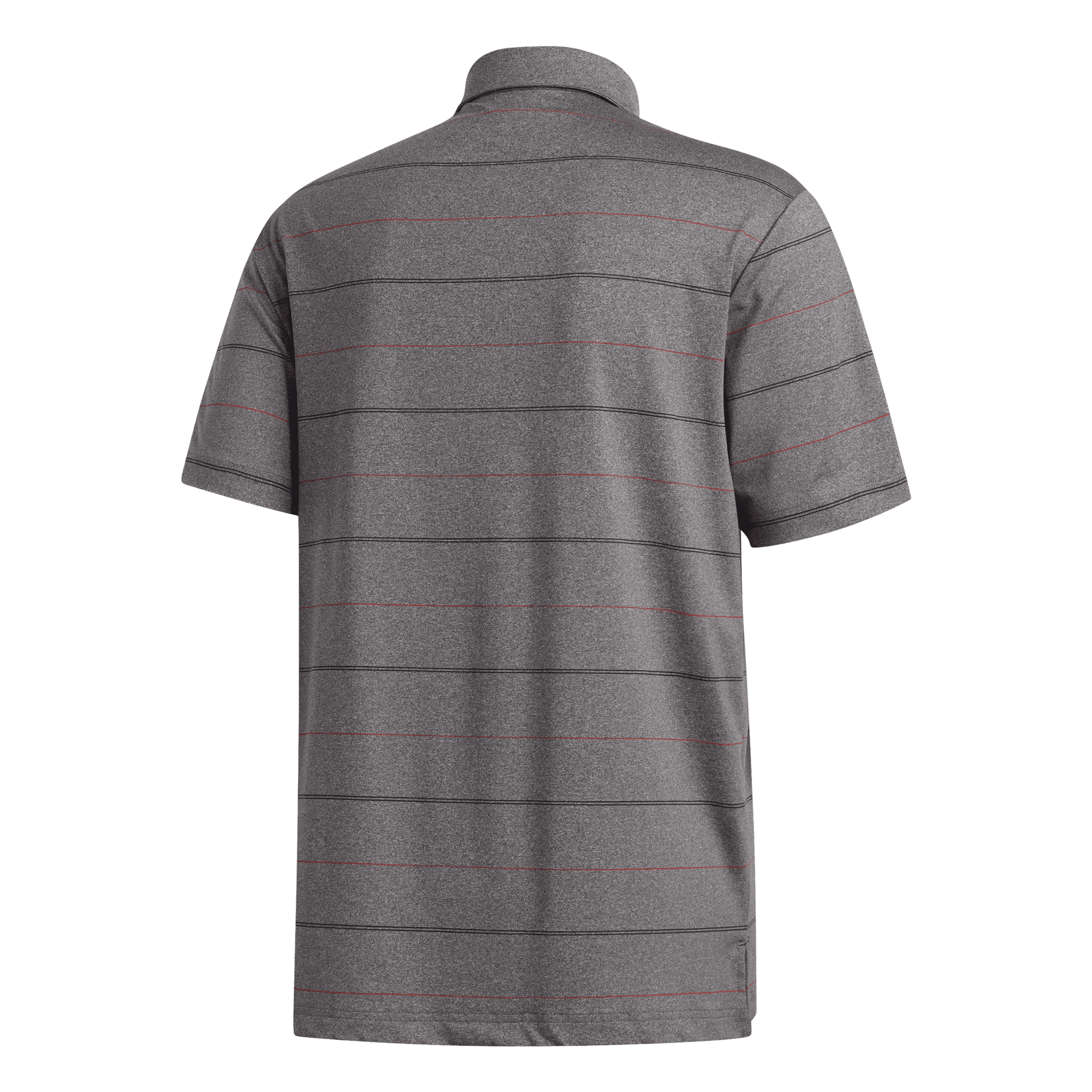 Adidas Ultimate Heather Stripe Polo Black/Coral/Melange Herren