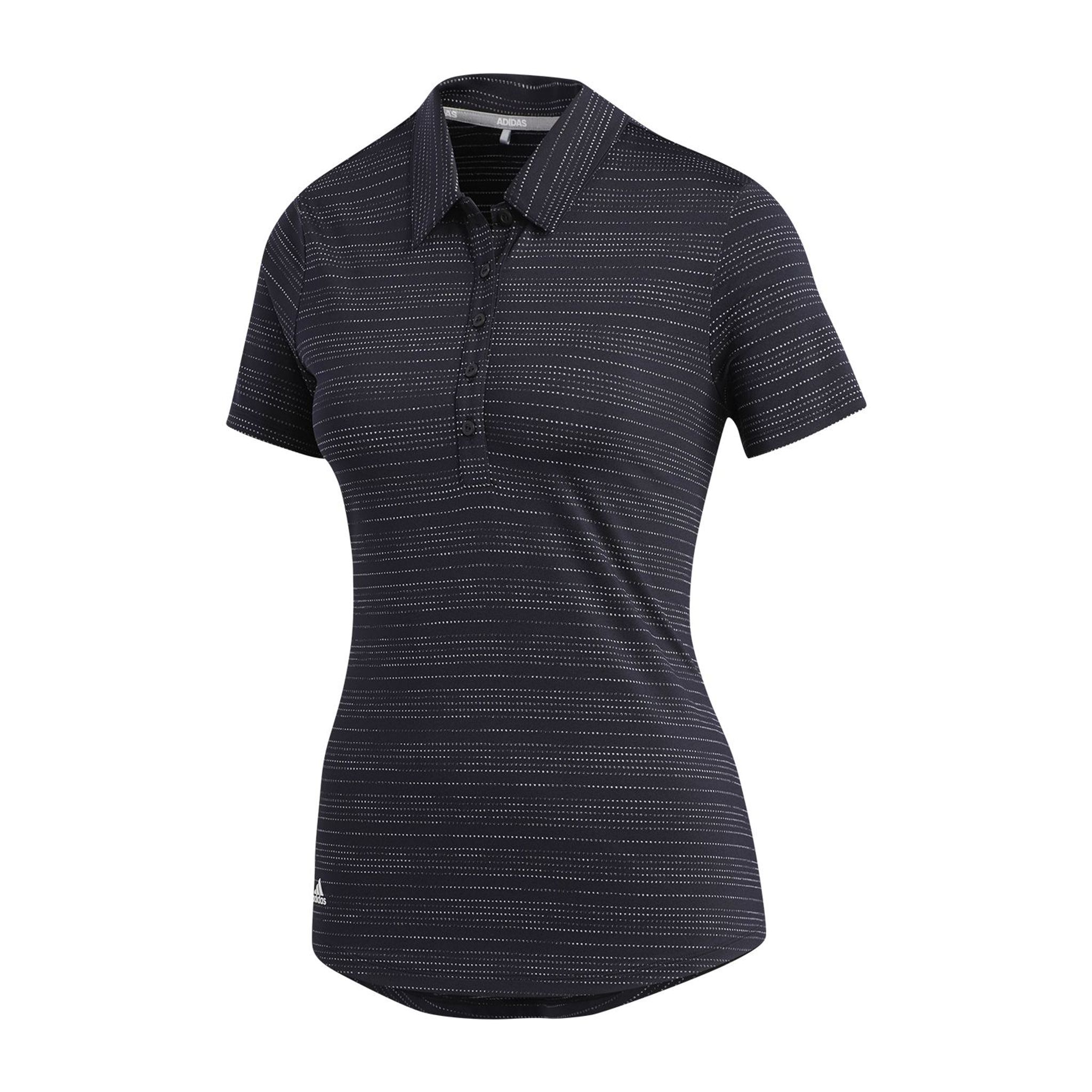 Adidas W Microdot SS Polo Black/White Damen