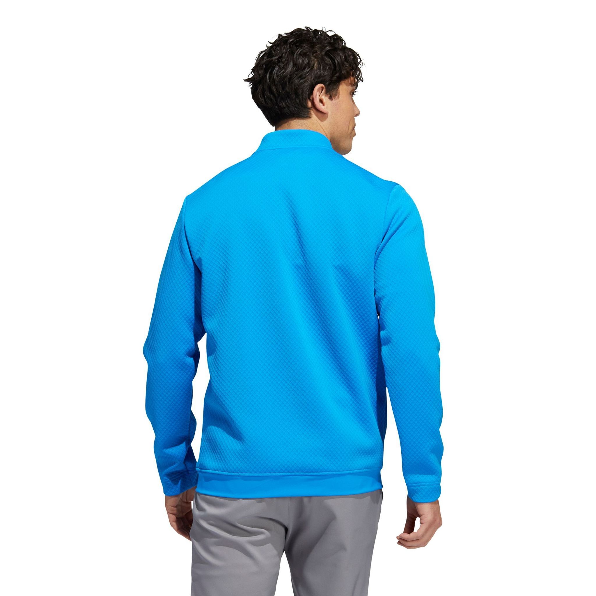 Adidas M Durable Water-Repellent 1/4 Zip Pullover Blue Ru Herren