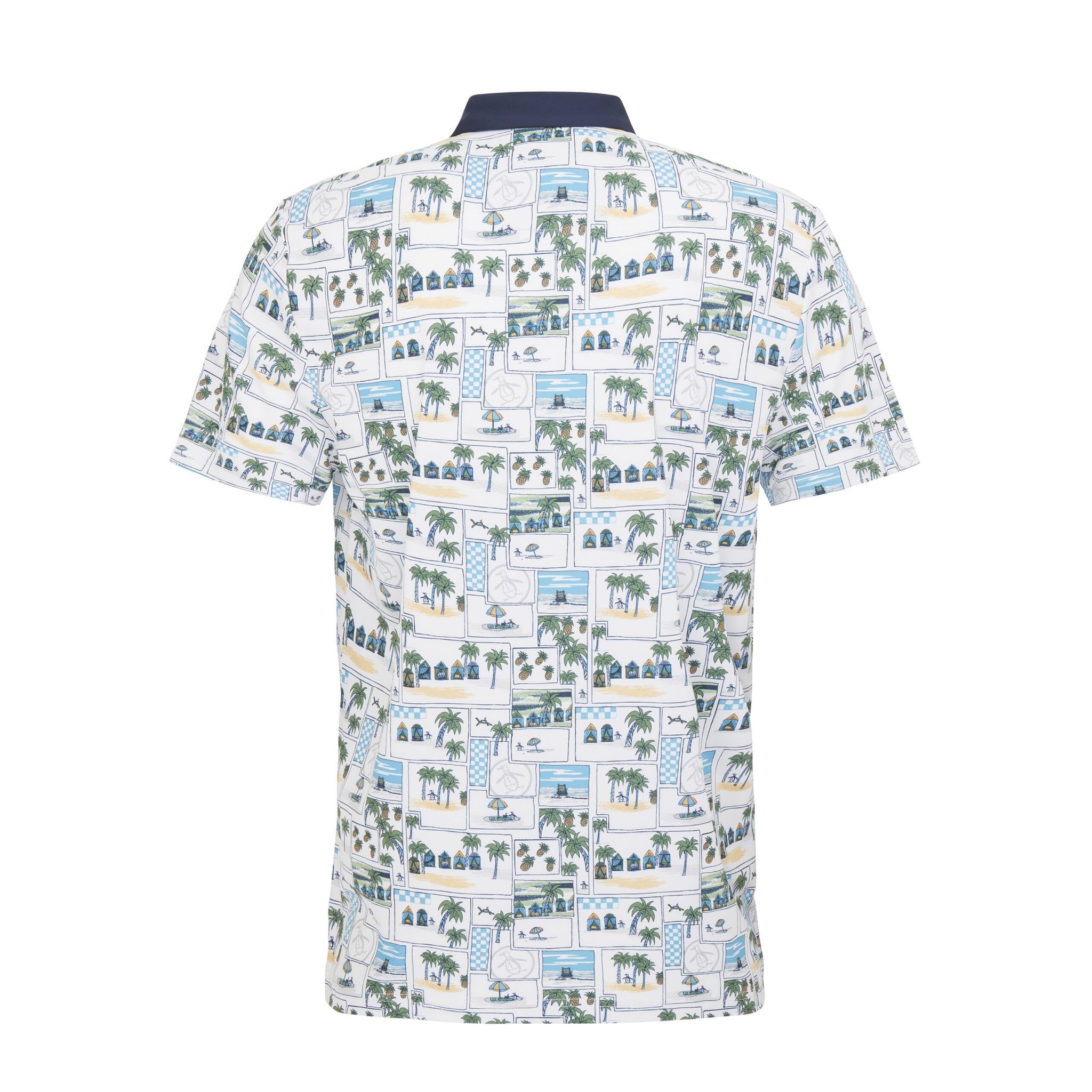 Original Penguin Beach Club Print Poloshirt Herren