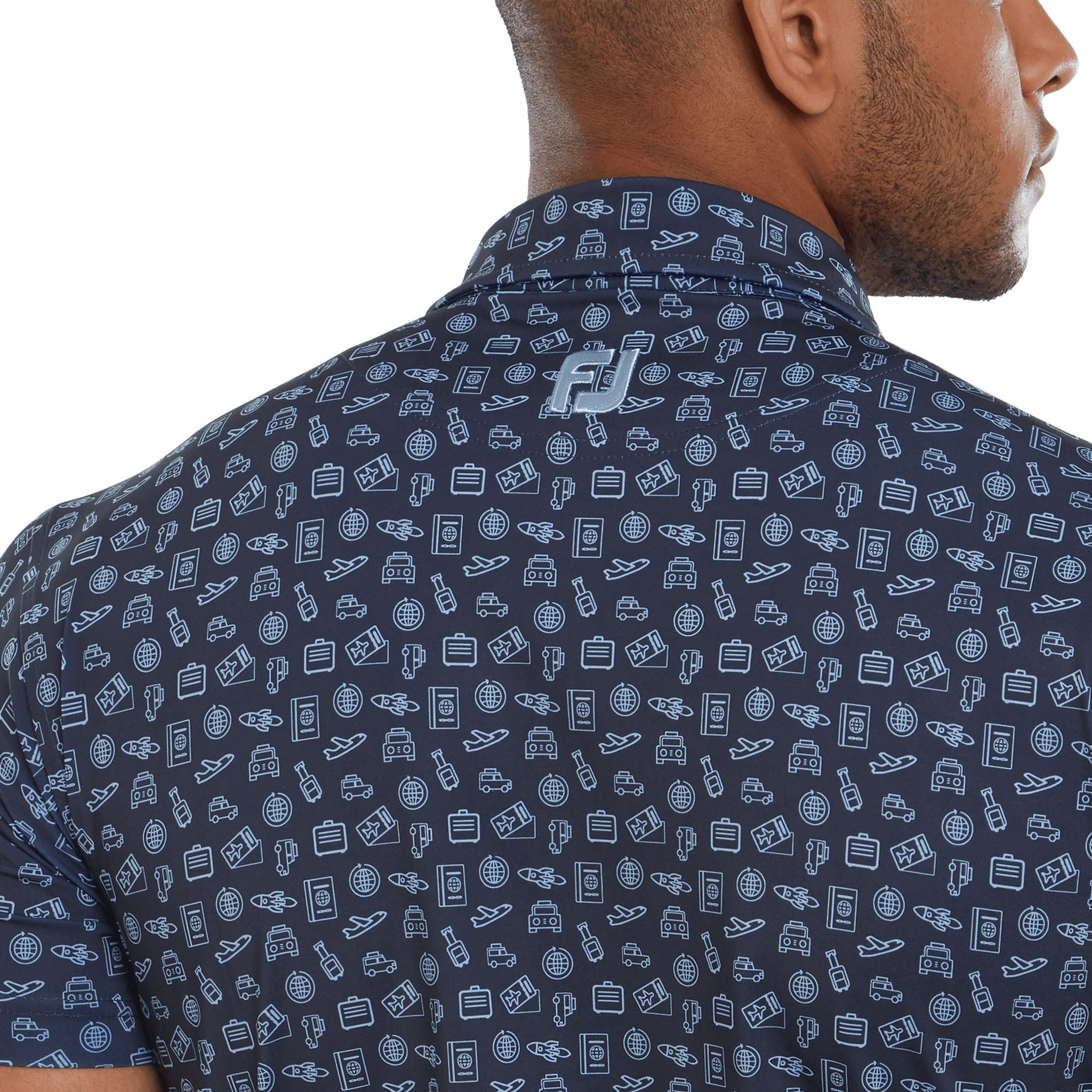 Footjoy Travel Print Polo Pánske