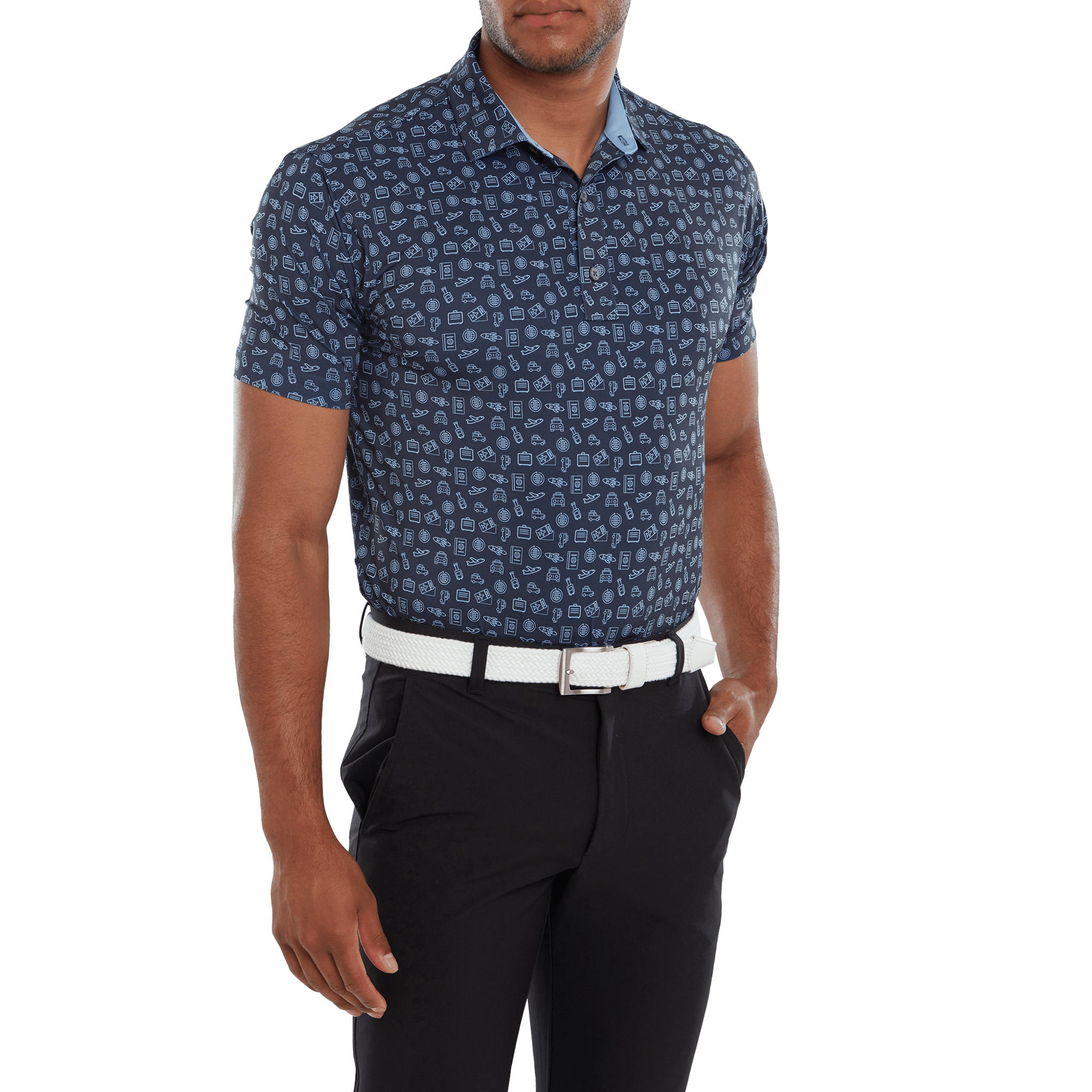 Footjoy Travel Print Polo Pánske