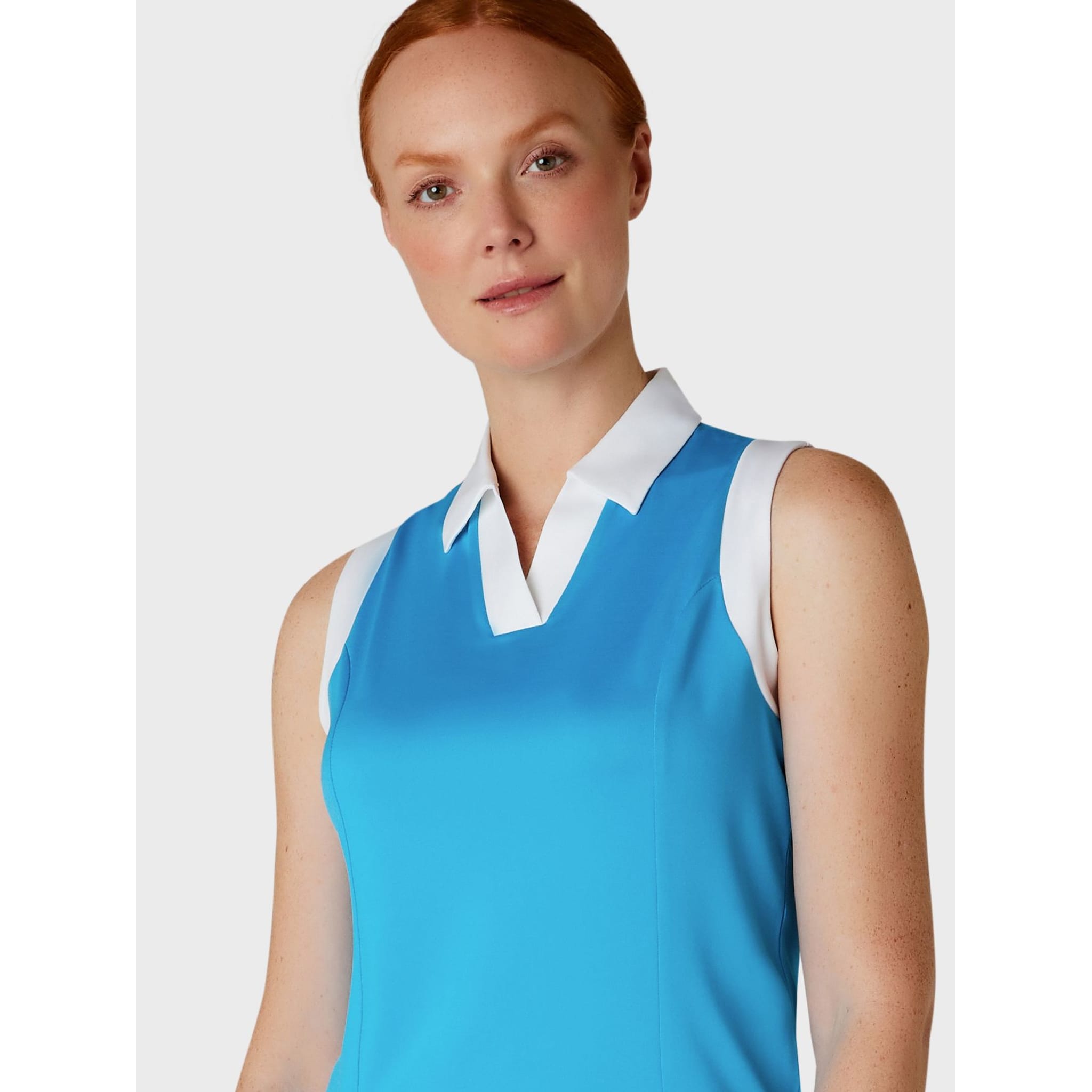 Callaway Sleeveless Colorblock Polo Damen