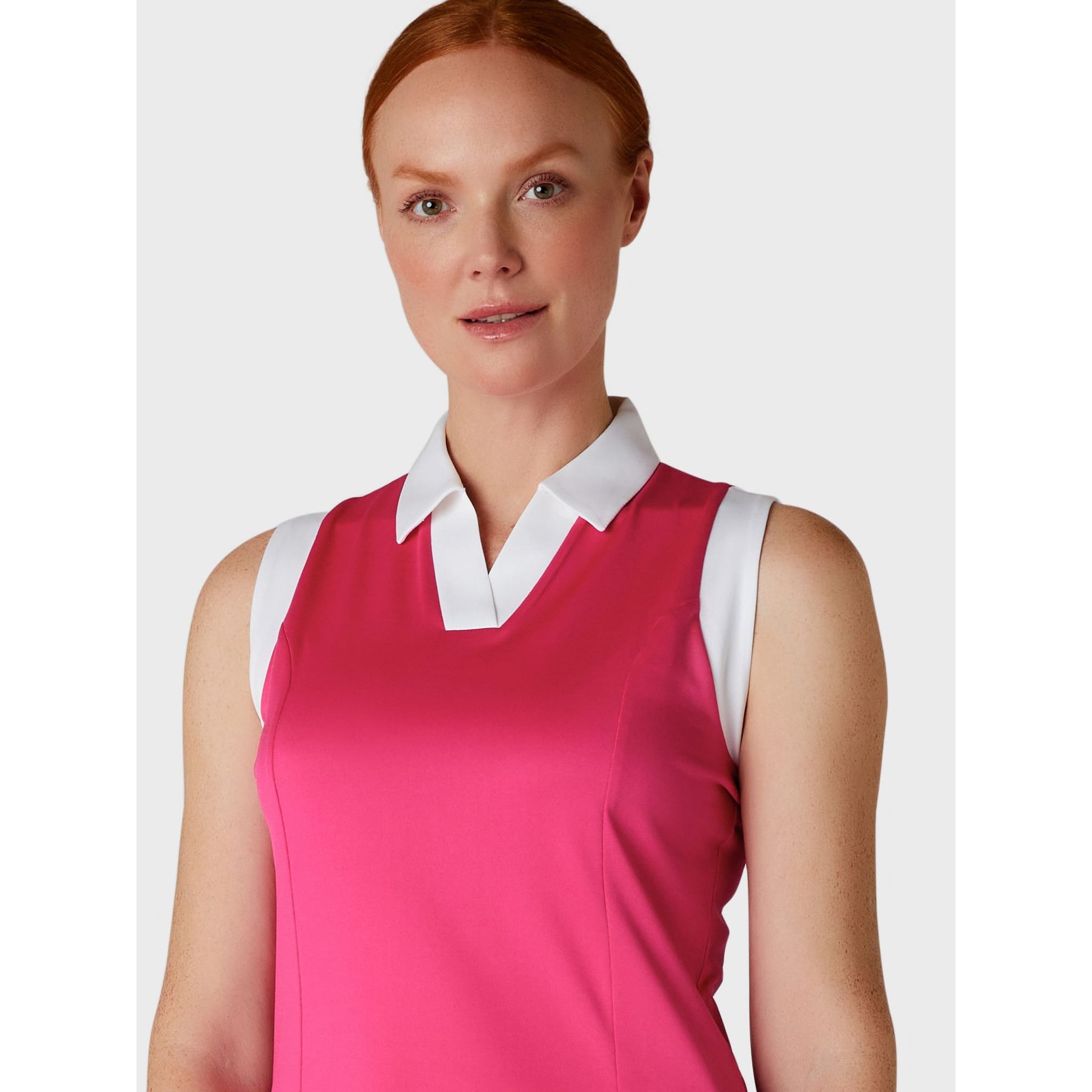 Callaway Sleeveless Colorblock Polo Damen