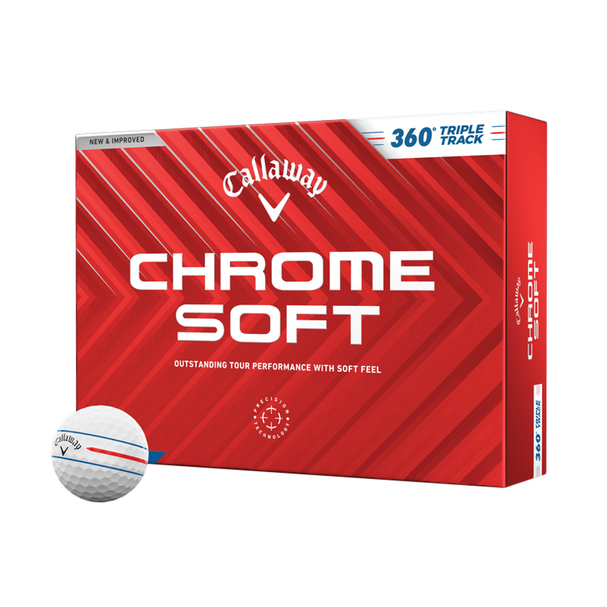 Callaway Chrome Soft 360 Triple Track Golfbälle (2024)