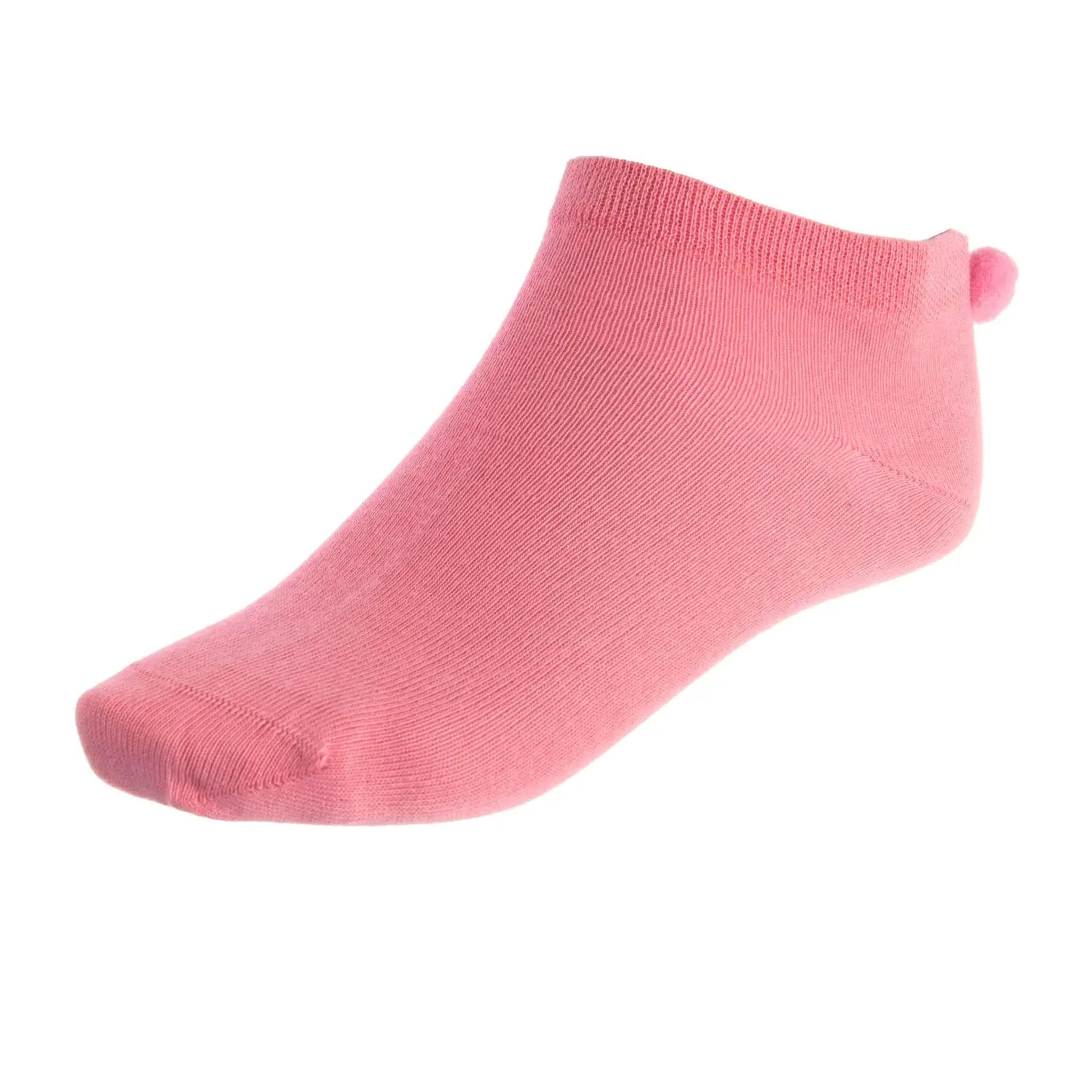 Agentur Erwin Reithmeier Damen-Socken Pink mit Pommel Damen