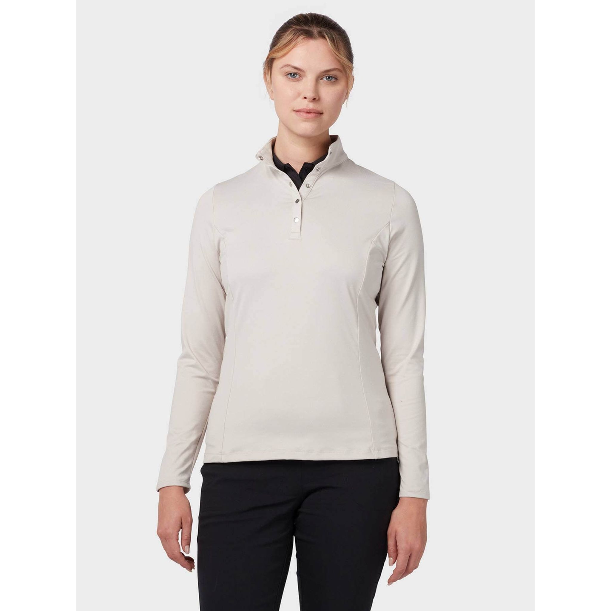 Dámske dlhým rukávom polo Callaway Thermal Fleece Jersey