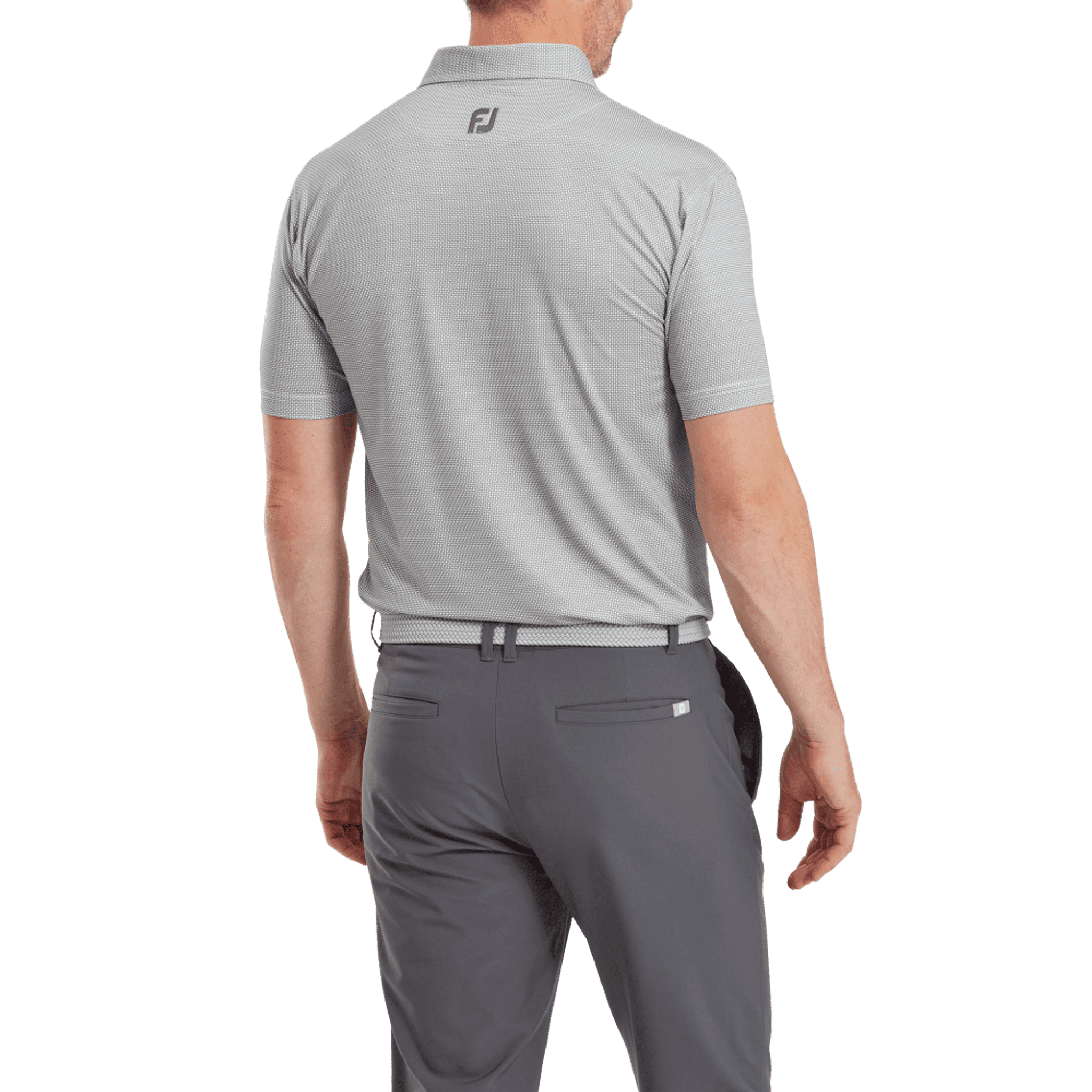 Footjoy Octagon Print Lisle Polokošeľa pre mužov