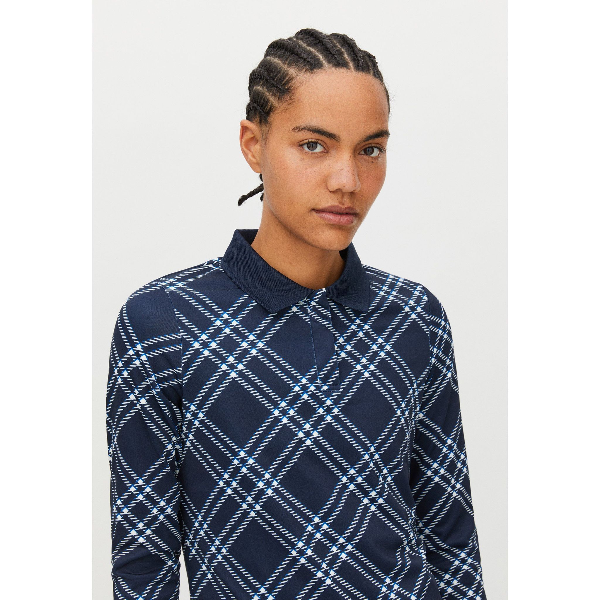 Röhnisch Oversize Check Poloshirt Damen