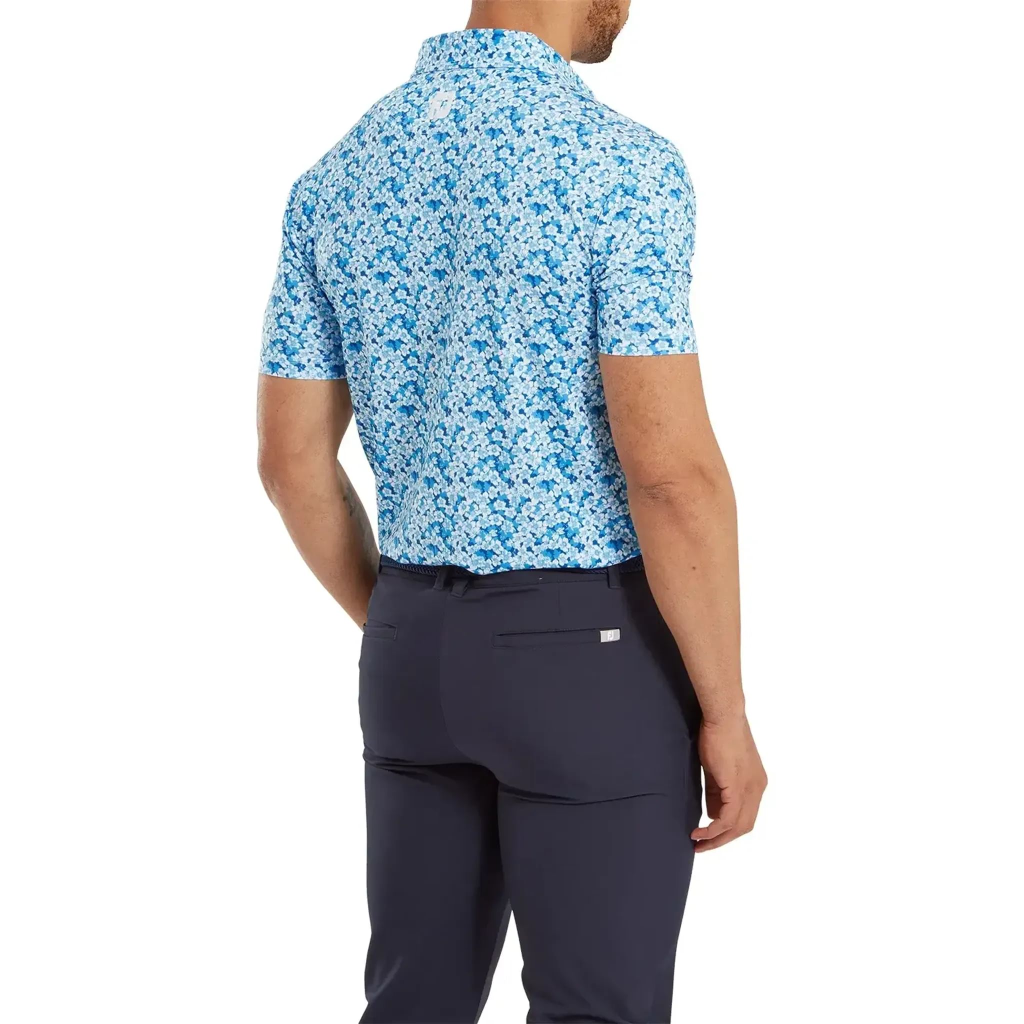 Footjoy Primrose Print Lisle Poloshirt Herren