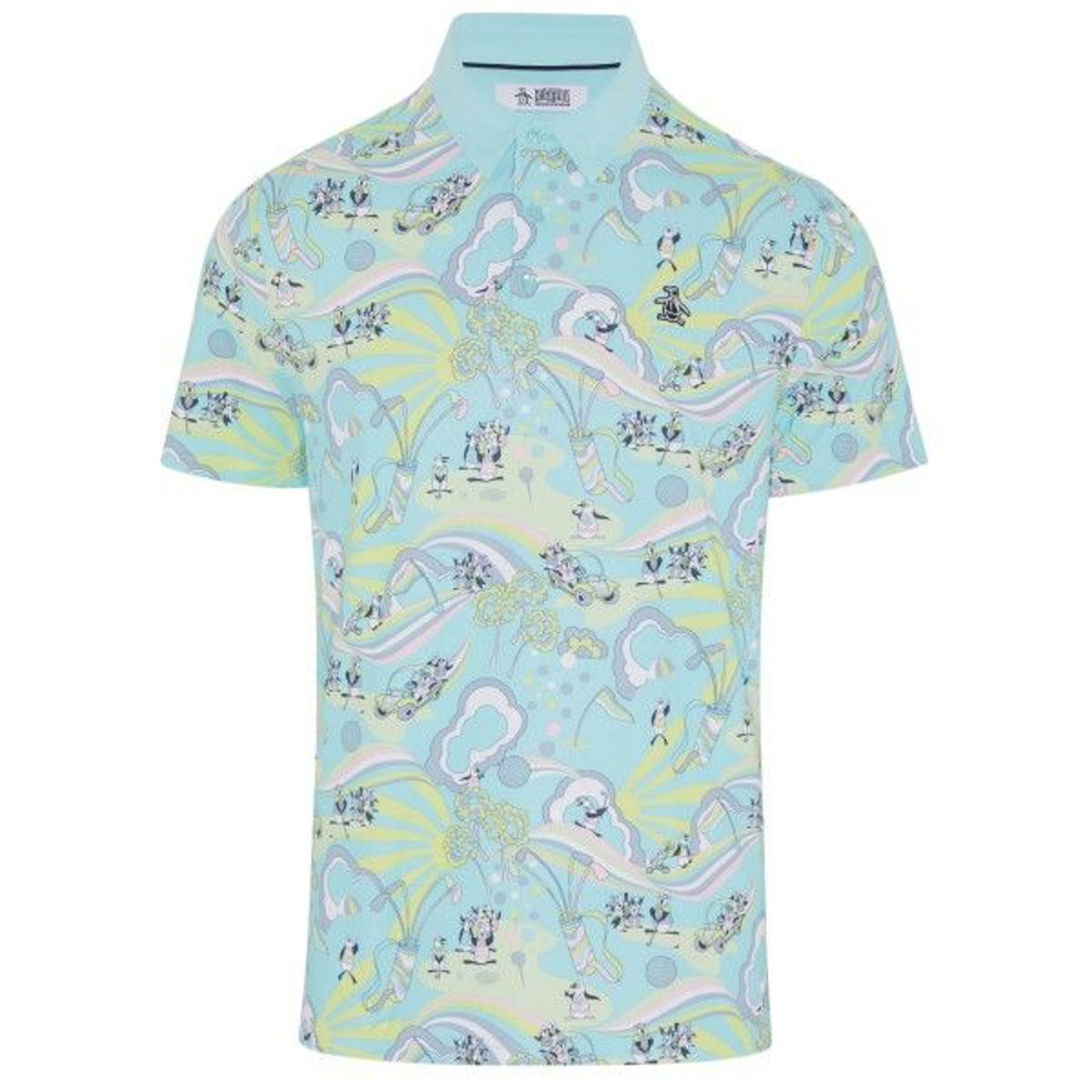 Originálny Penguin Heritage Print Polo Pánske