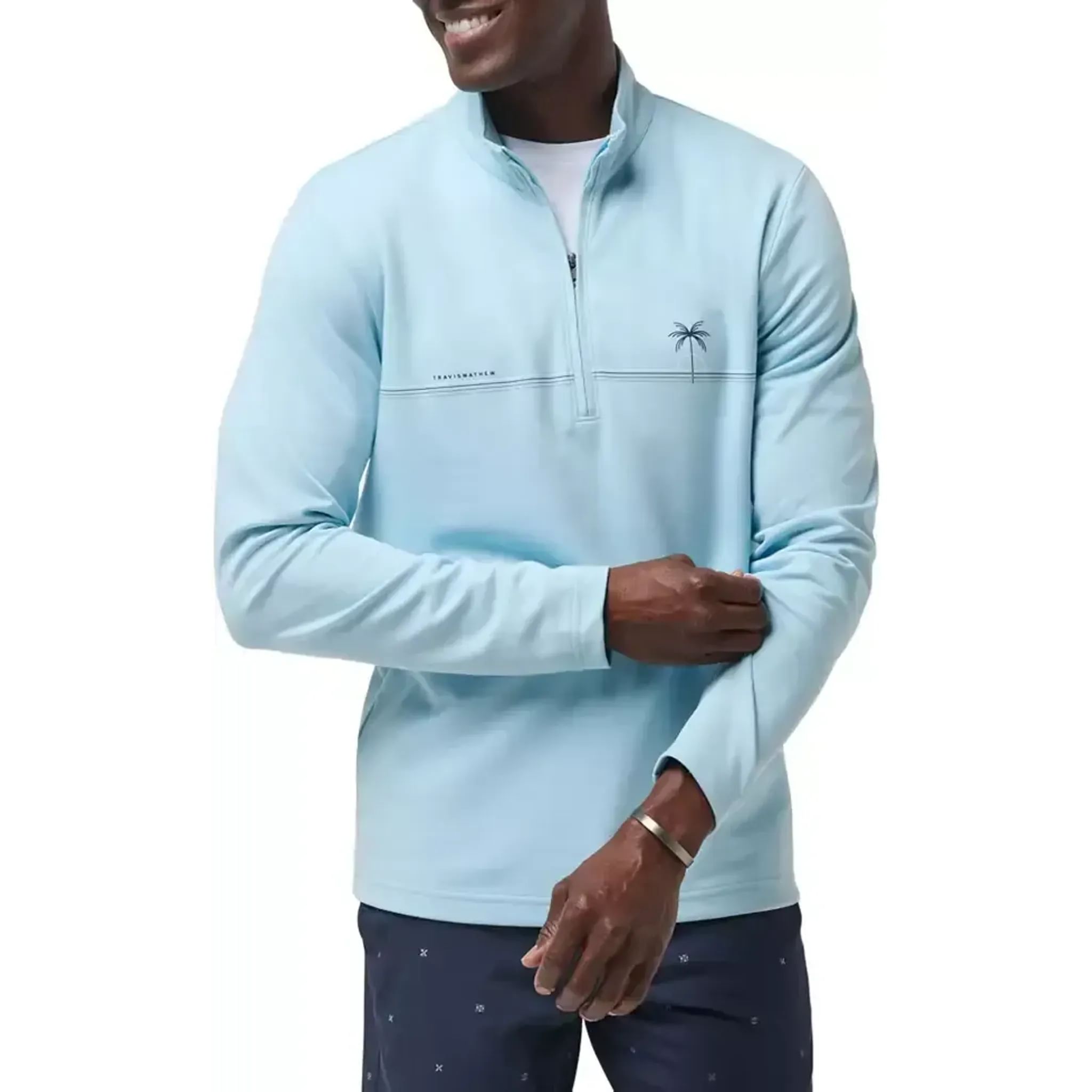 Travis Mathew Upgraded CS 1/4-Zip Pullover pre pána