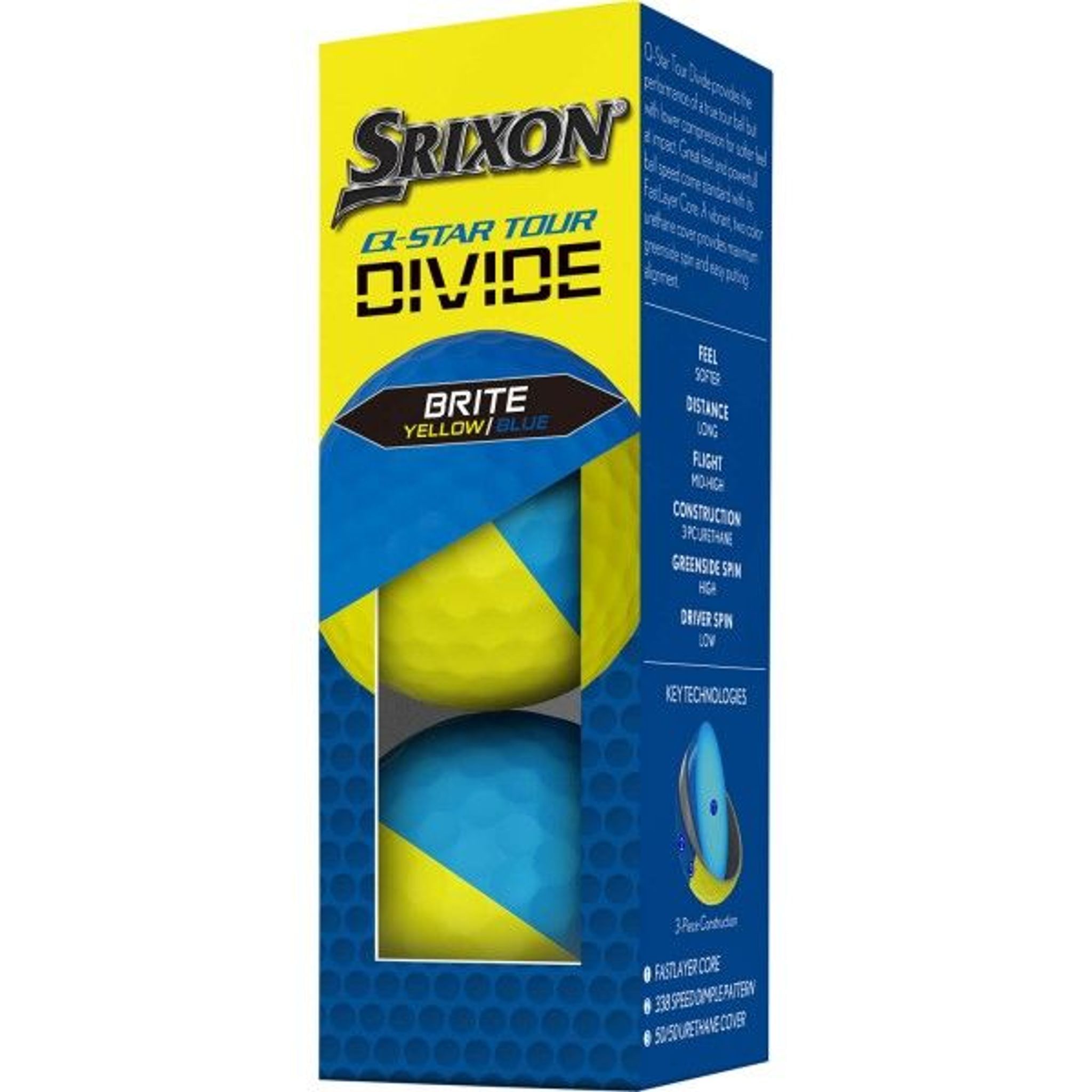 Srixon Q-Star Tour Divide 2 Golfbälle