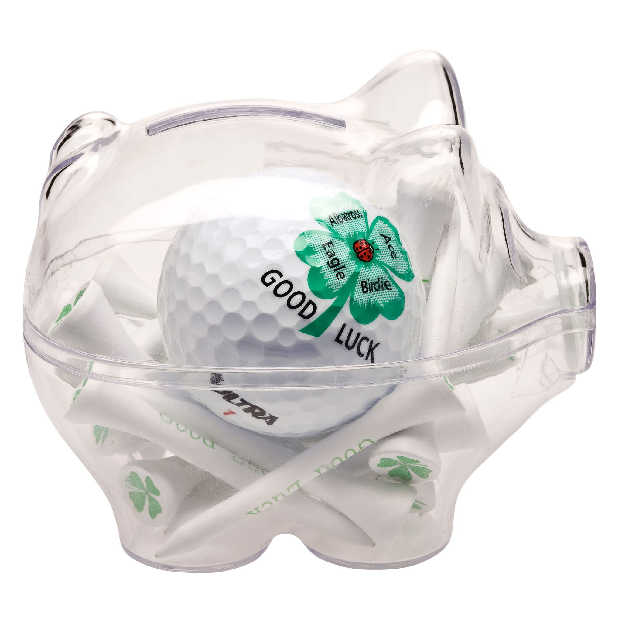 Sportiques Golfgeschenke Sparschwein Good Luck