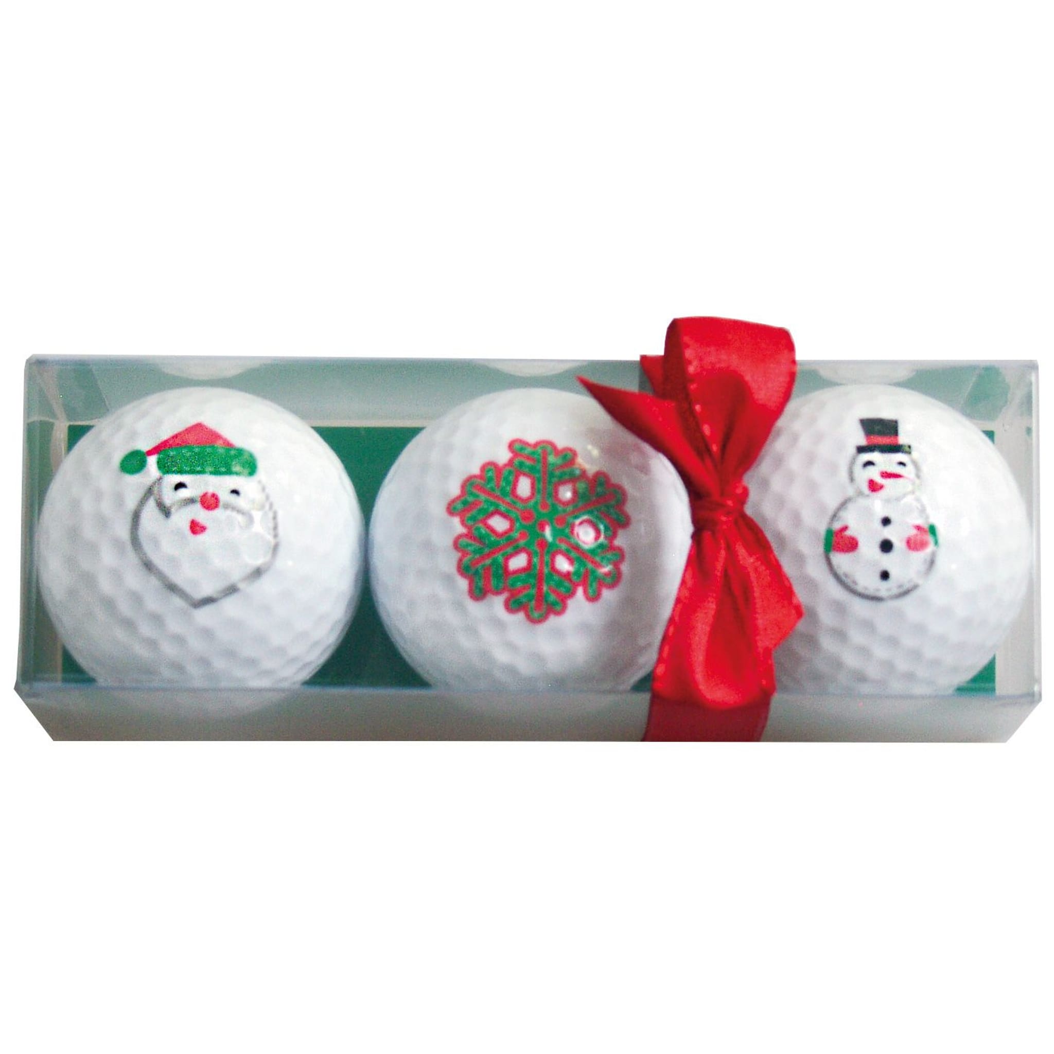 Sportiques Golfgeschenke Nikolaus-Schneeflocken-Schneemann (3 Bälle)